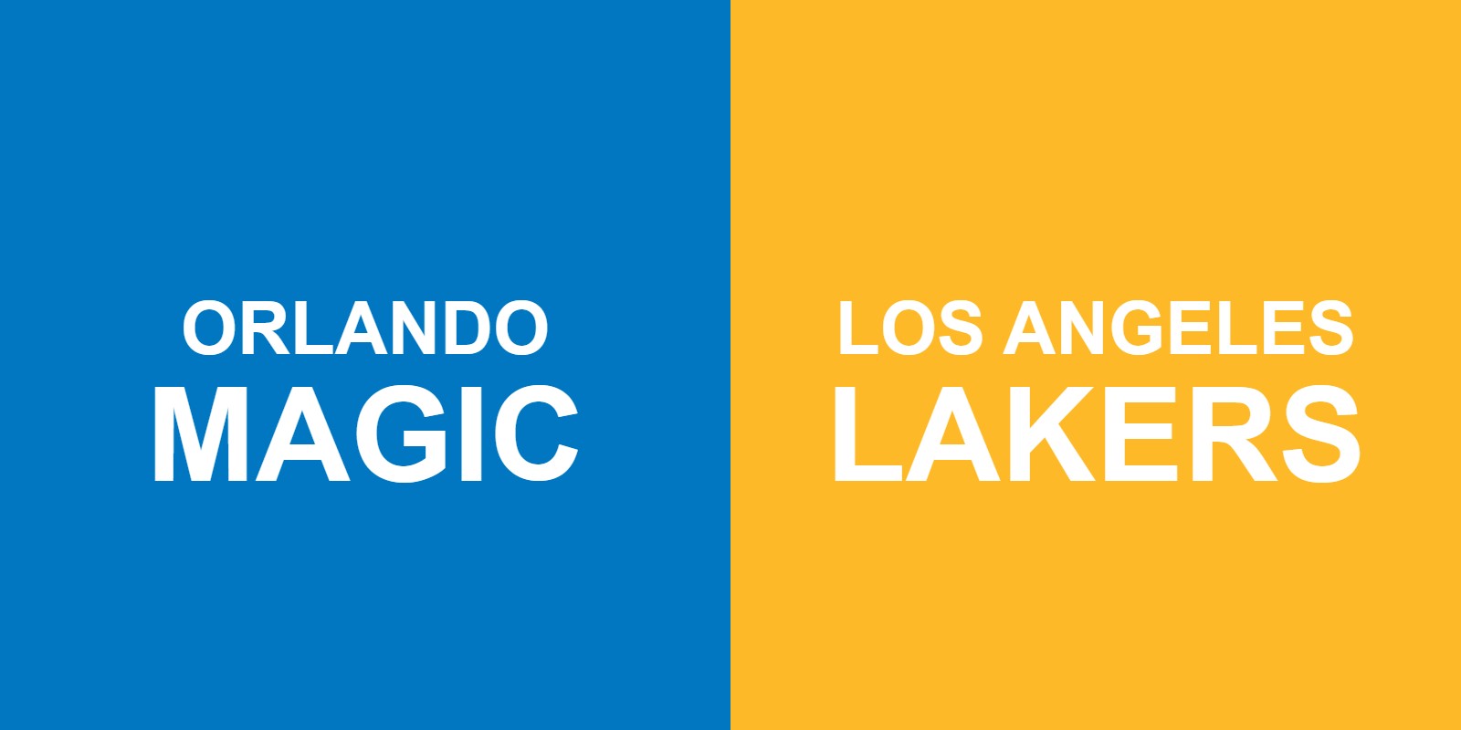 Magic vs Lakers Tickets