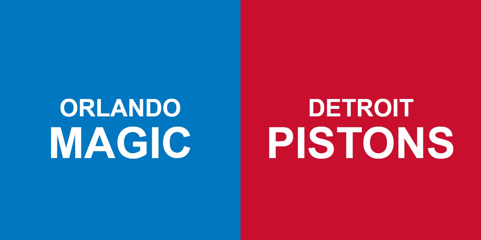 Magic vs Pistons