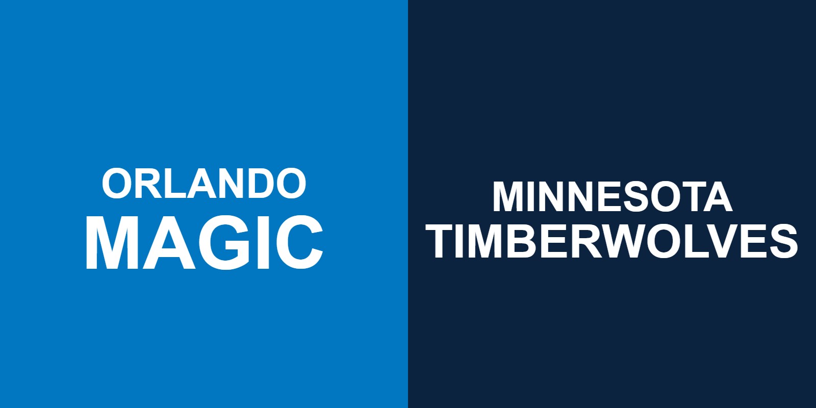 Magic vs Timberwolves