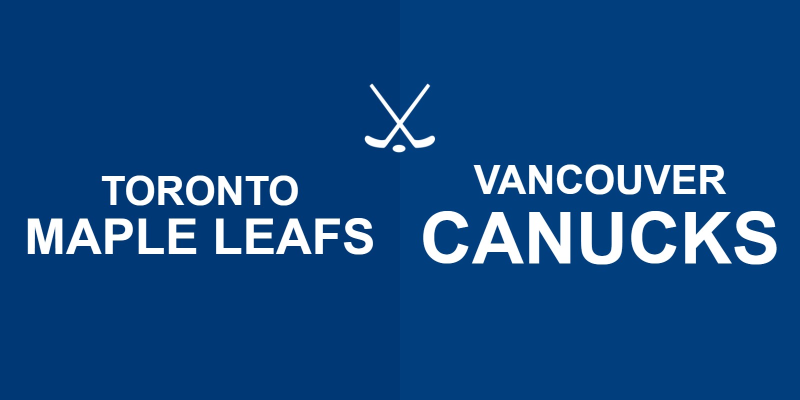 Maple Leafs vs Canucks