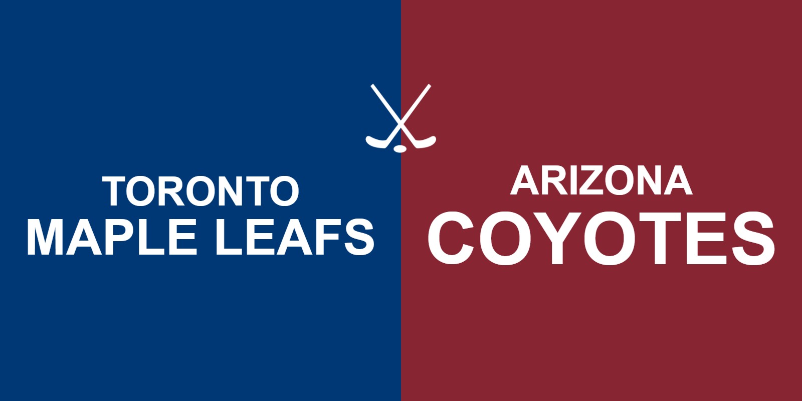Maple Leafs vs Coyotes