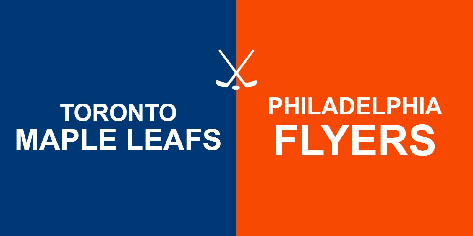 Maple Leafs vs Flyers