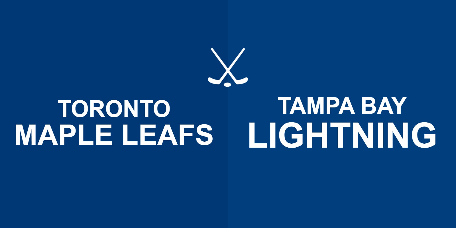 Maple Leafs vs Lightning