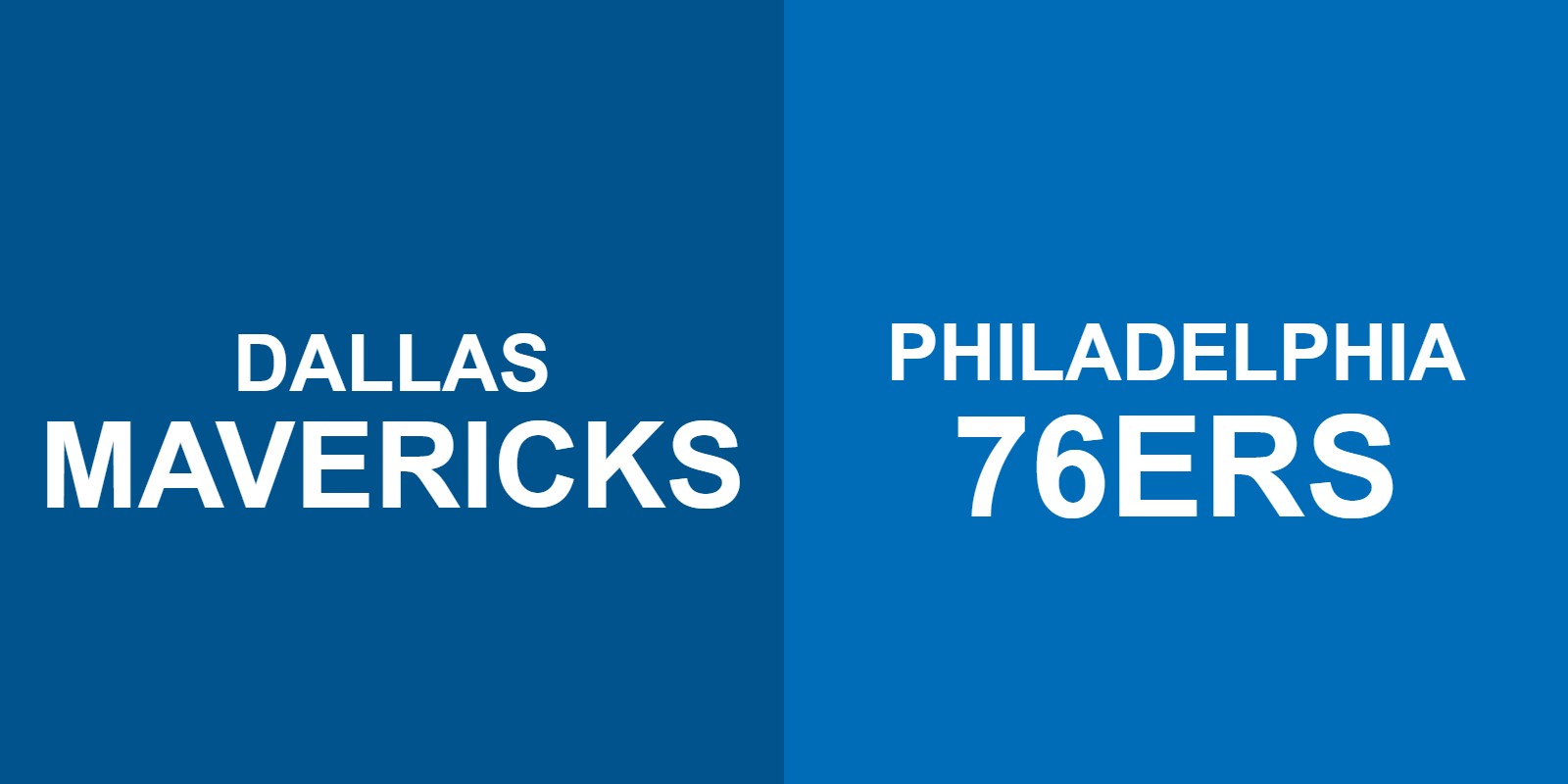 Mavericks vs 76ers