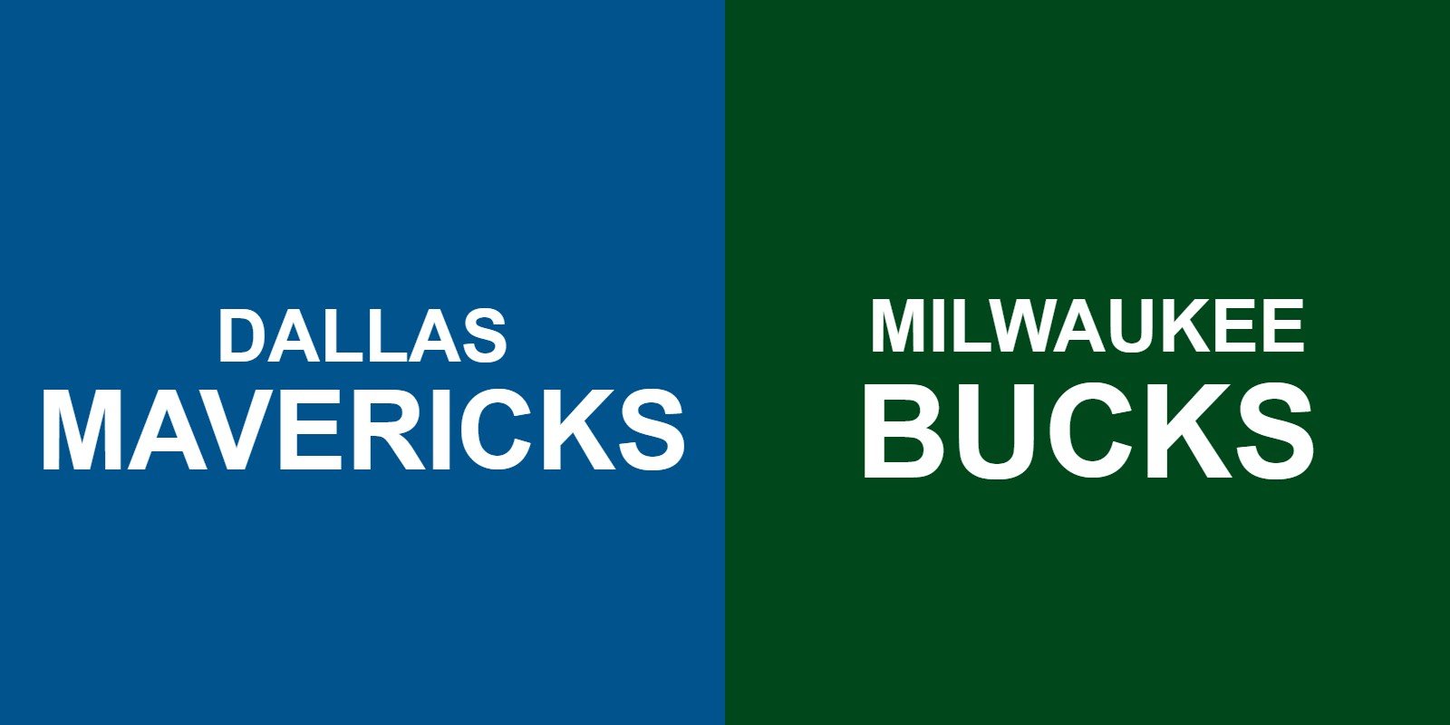 Mavericks vs Bucks