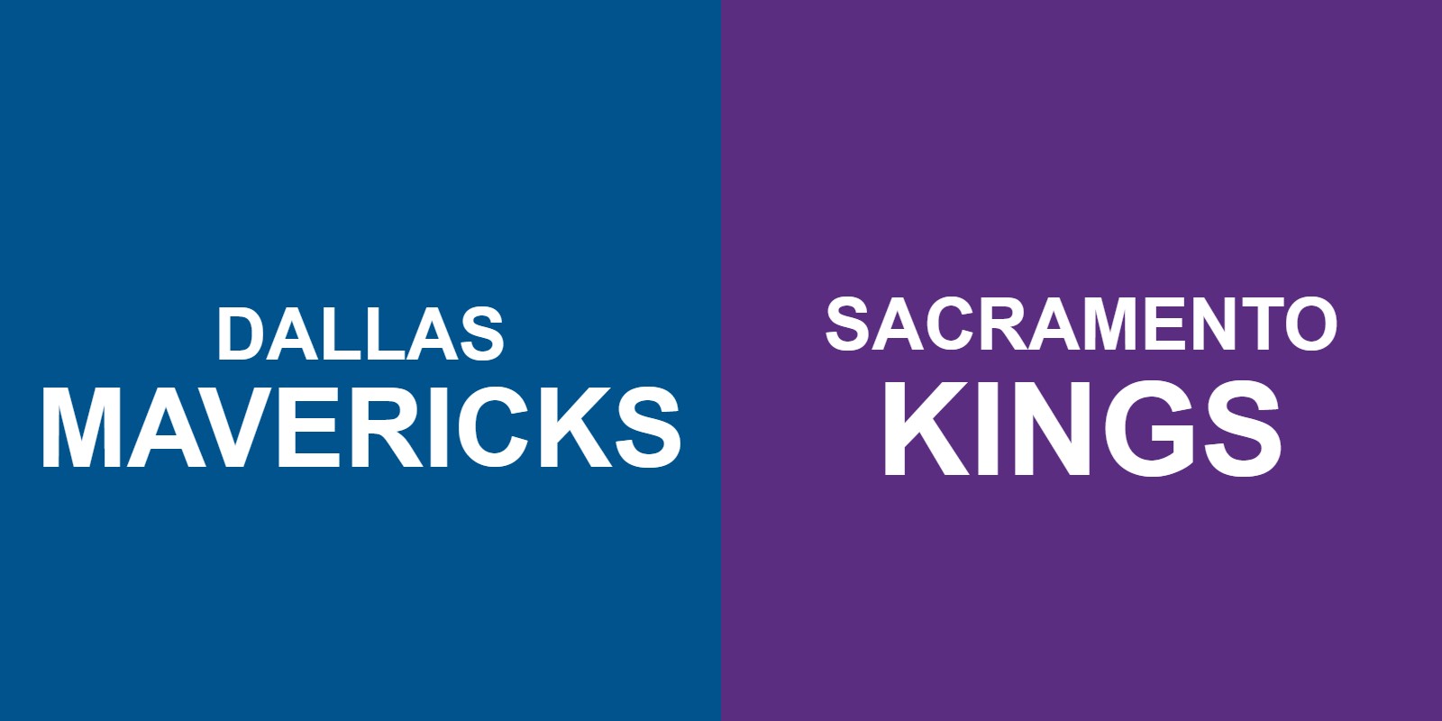 Mavericks vs Kings