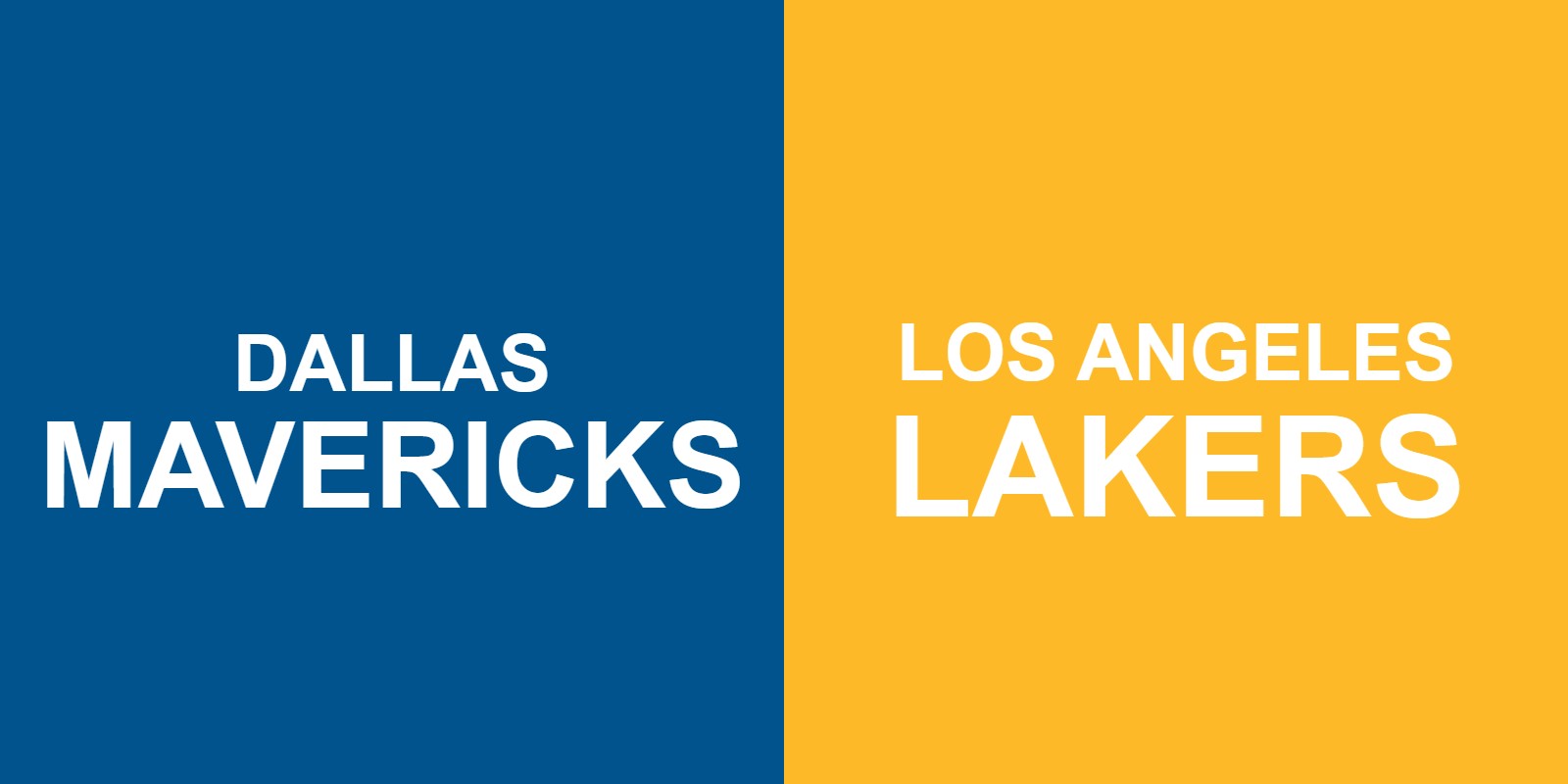 Mavericks vs Lakers