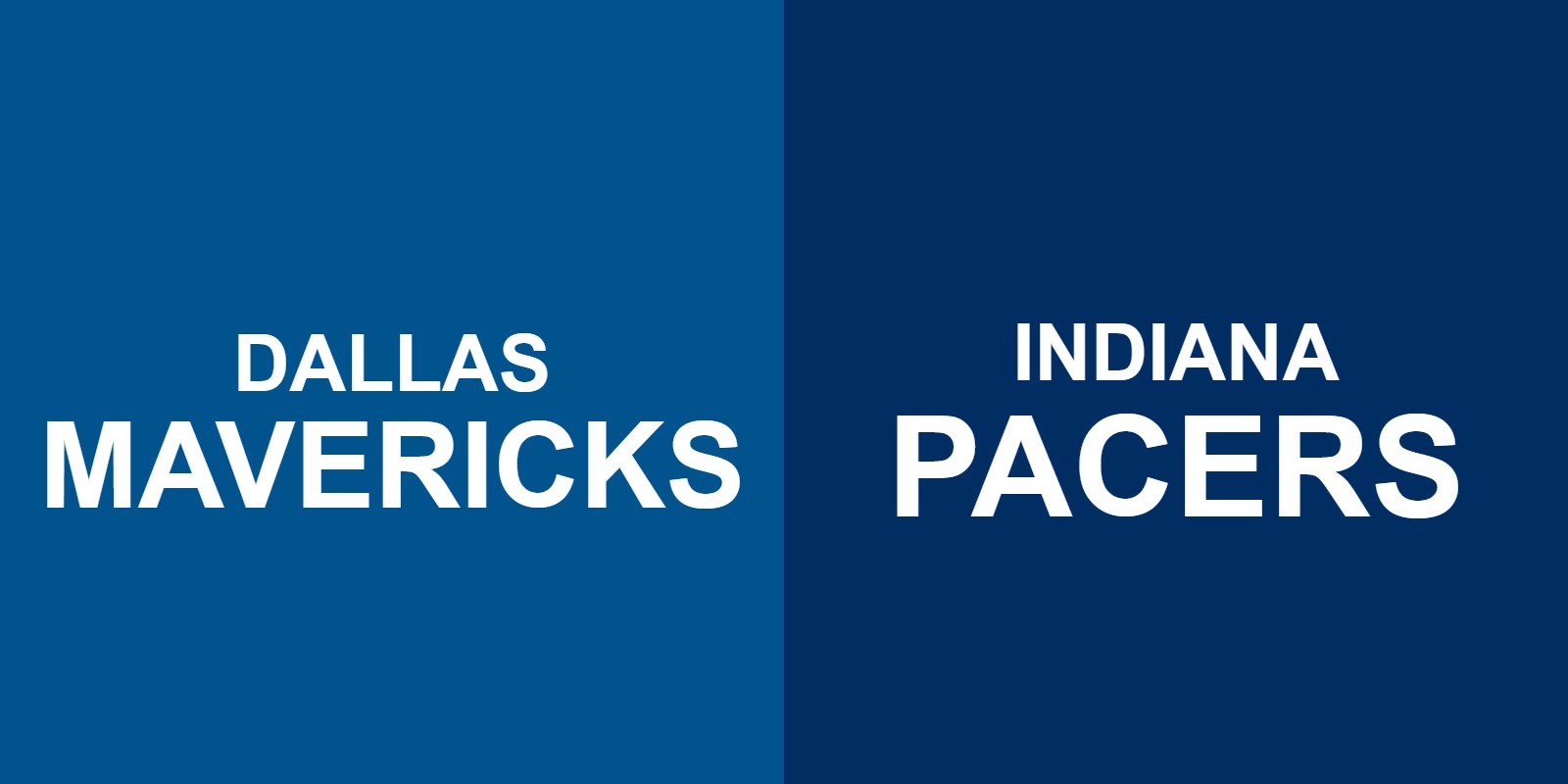 Mavericks vs Pacers