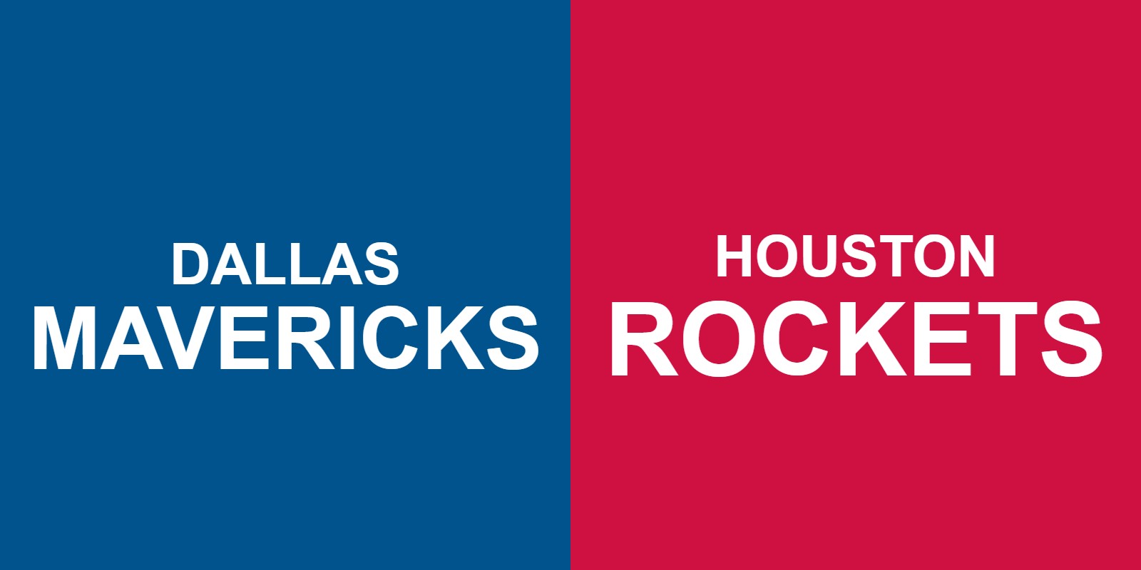 Mavericks vs Rockets