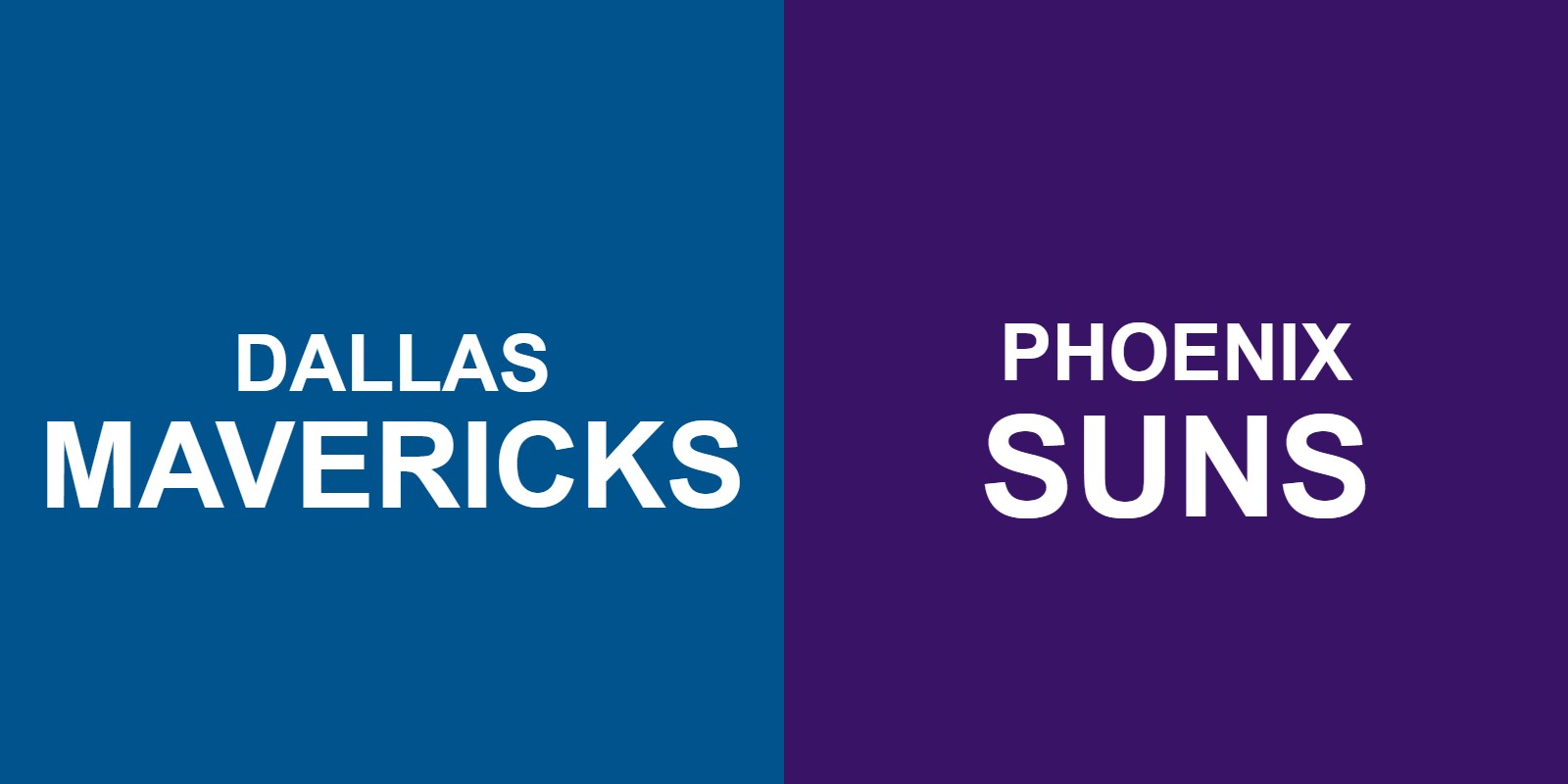 Mavericks vs Suns