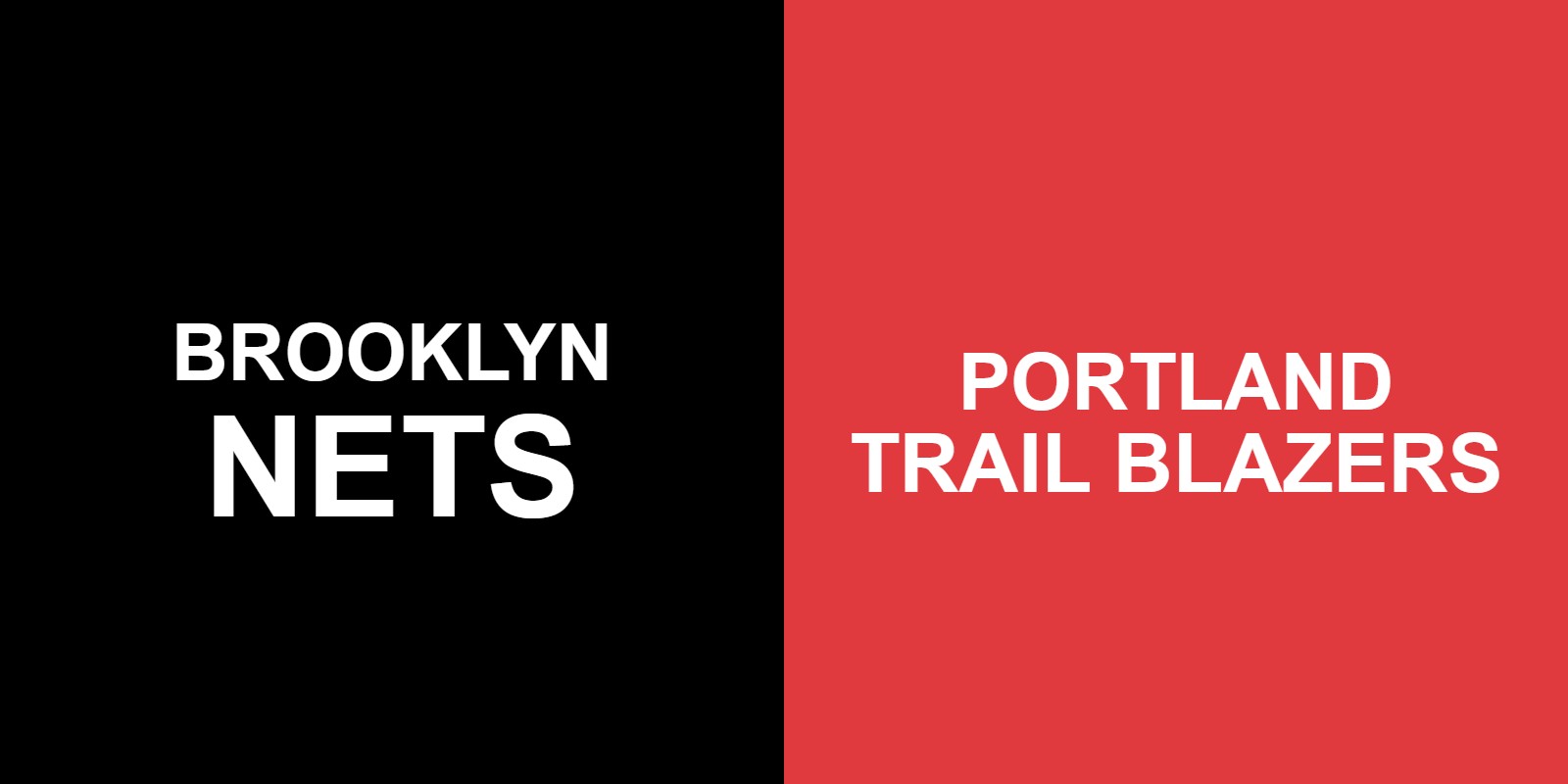 Nets vs Trail Blazers