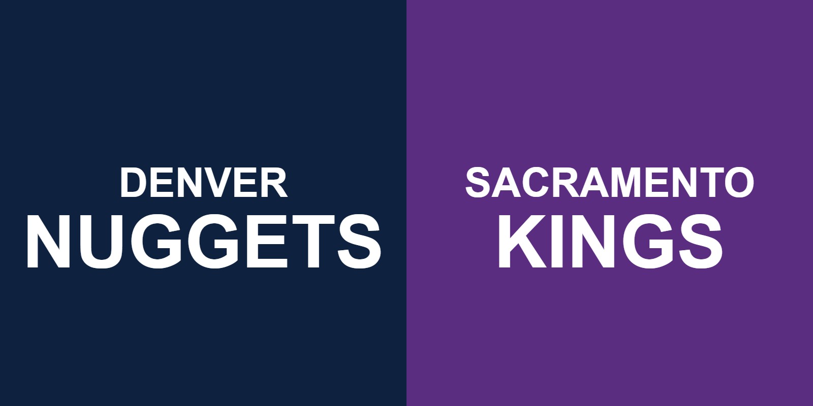 Nuggets vs Kings