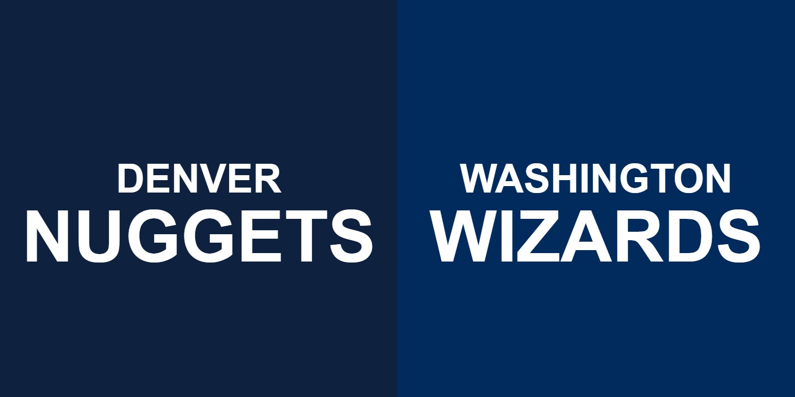 Nuggets vs Wizards
