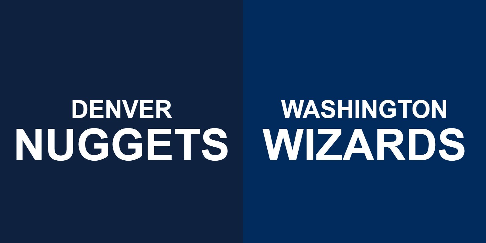 Nuggets vs Wizards