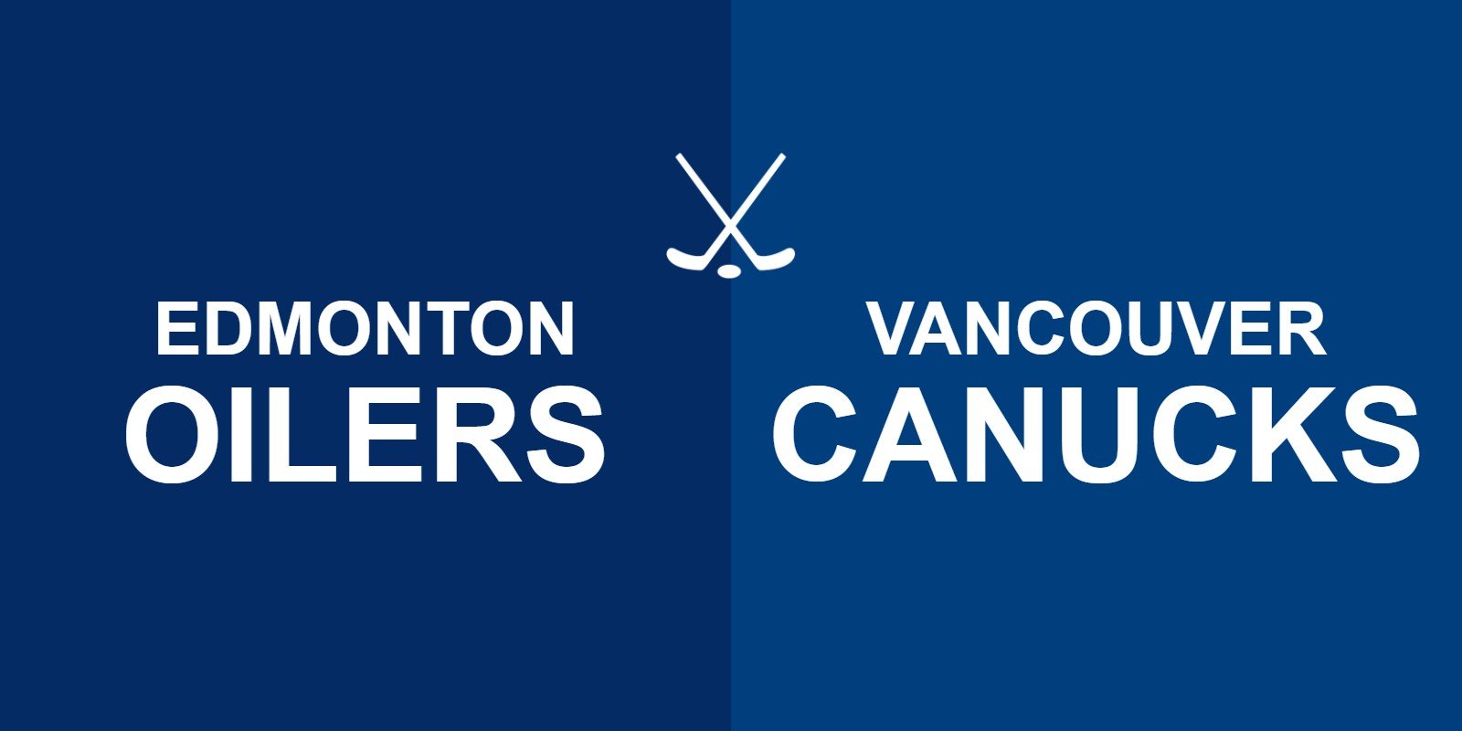 Oilers vs Canucks