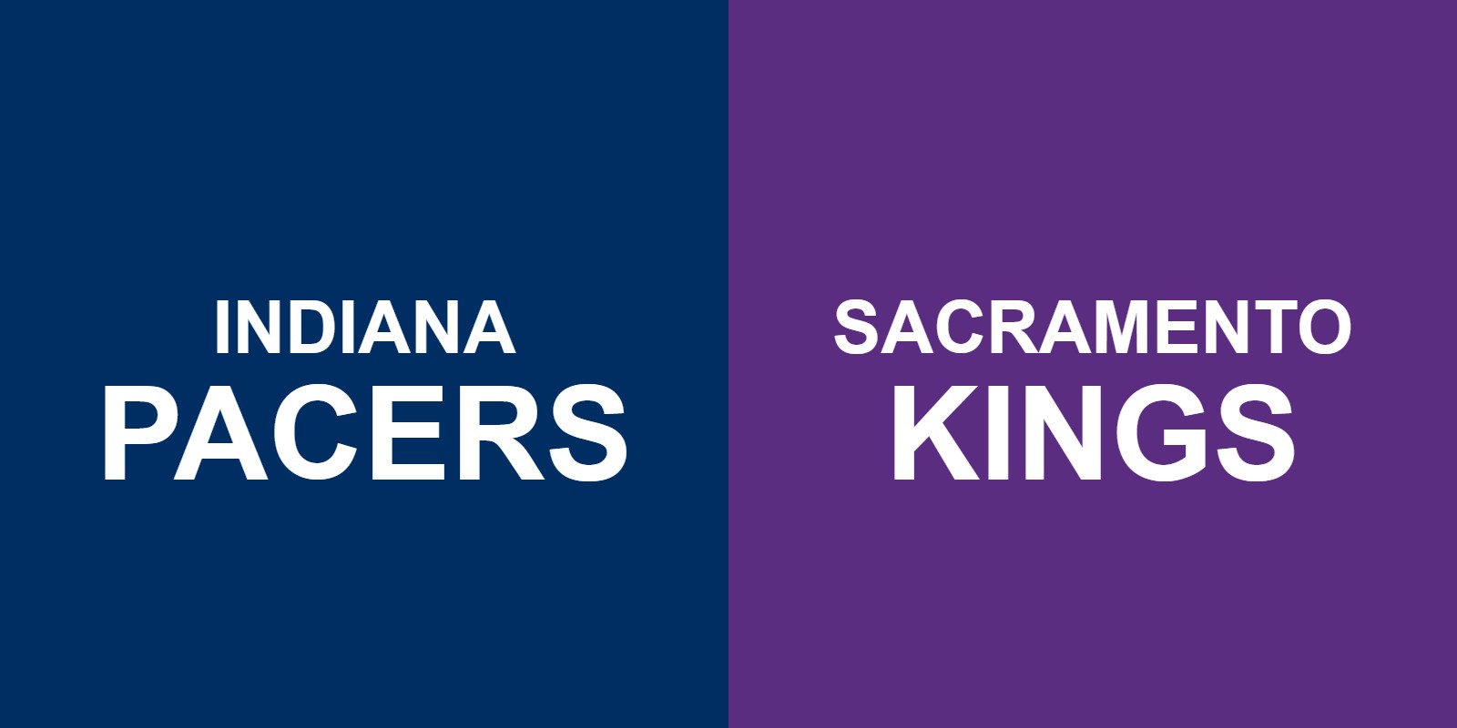 Pacers vs Kings