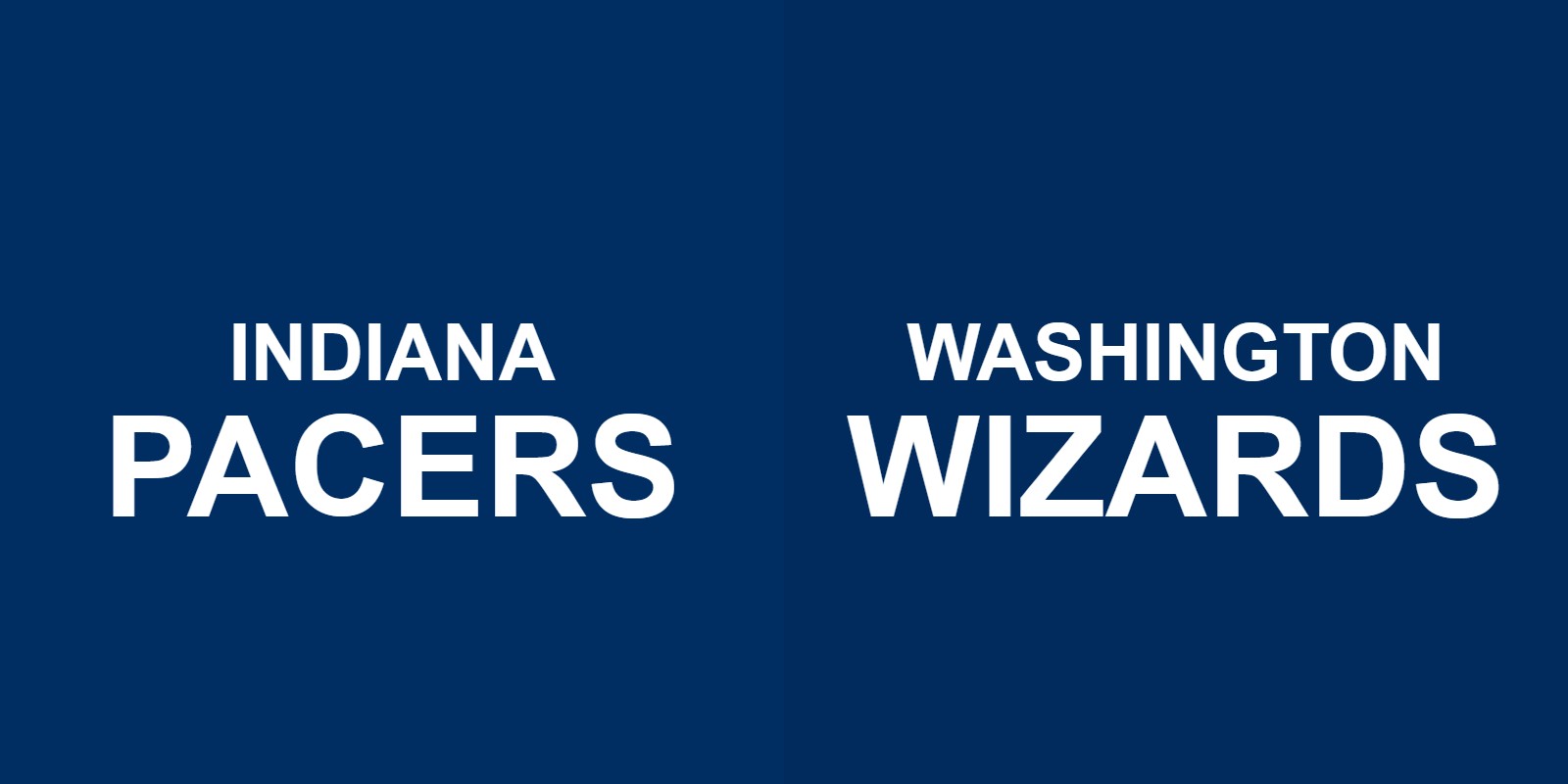 Pacers vs Wizards