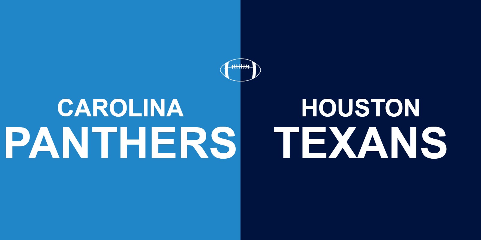 Panthers vs Texans