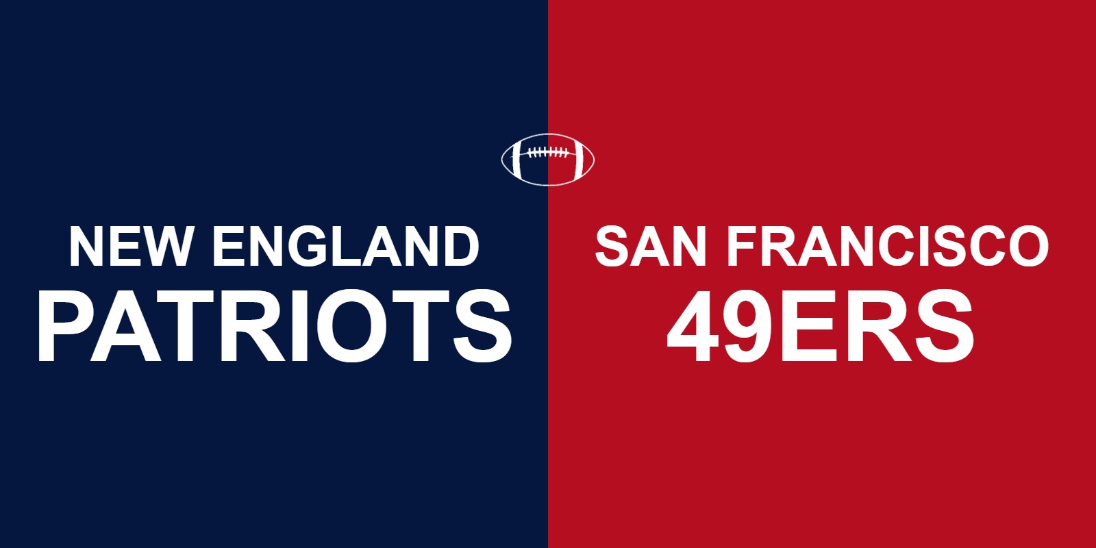 Patriots vs 49ers