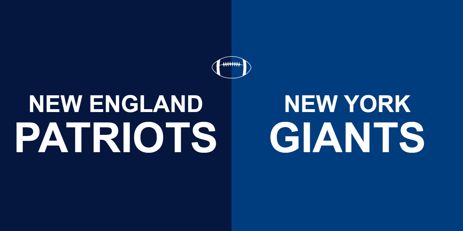 Patriots vs Giants