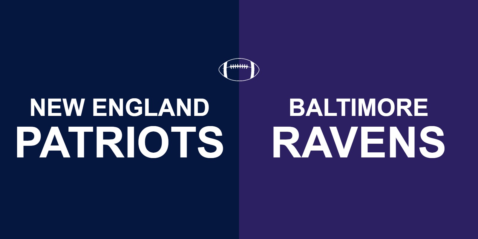 Patriots vs Ravens