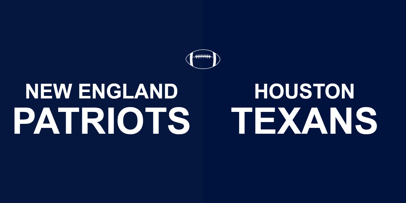Patriots vs Texans