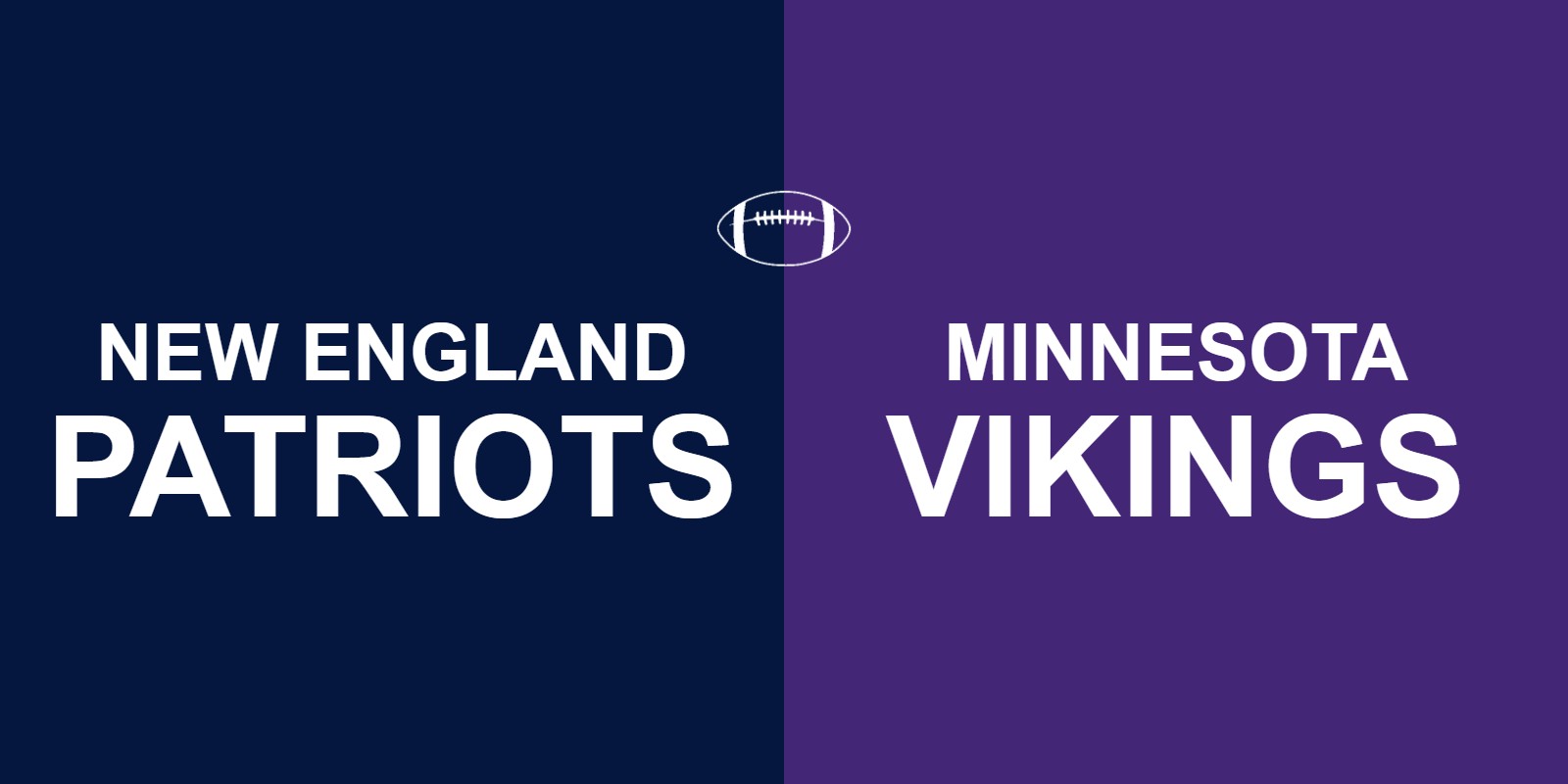 Patriots vs Vikings