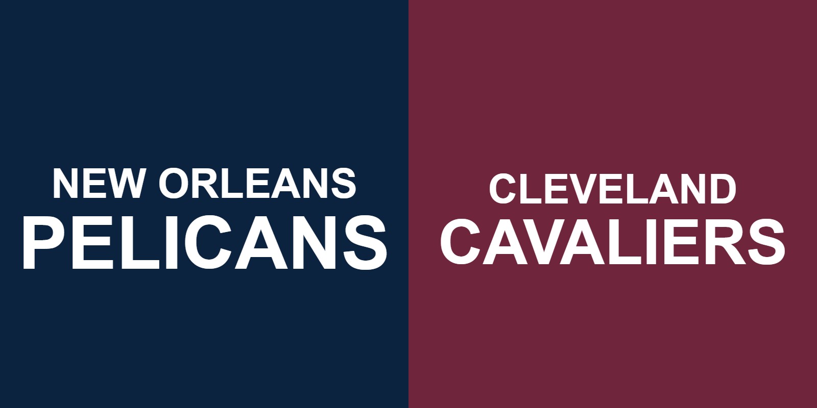 Pelicans vs Cavaliers