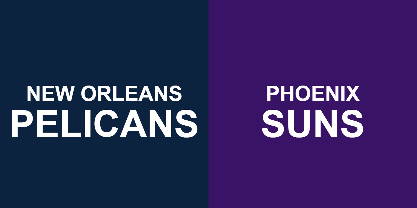 Pelicans vs Suns