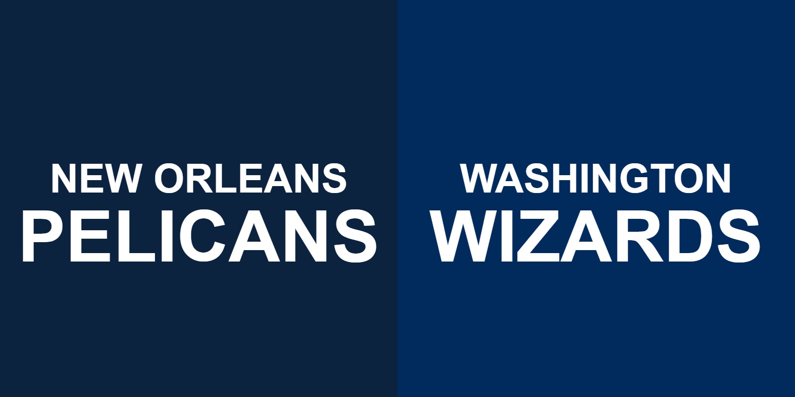 Pelicans vs Wizards