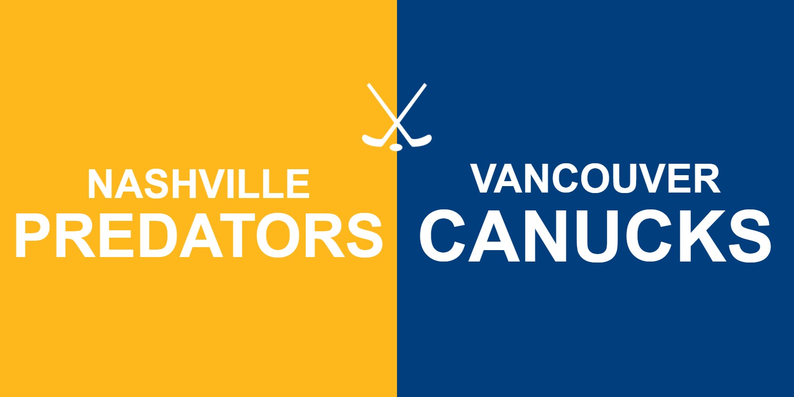 Predators vs Canucks