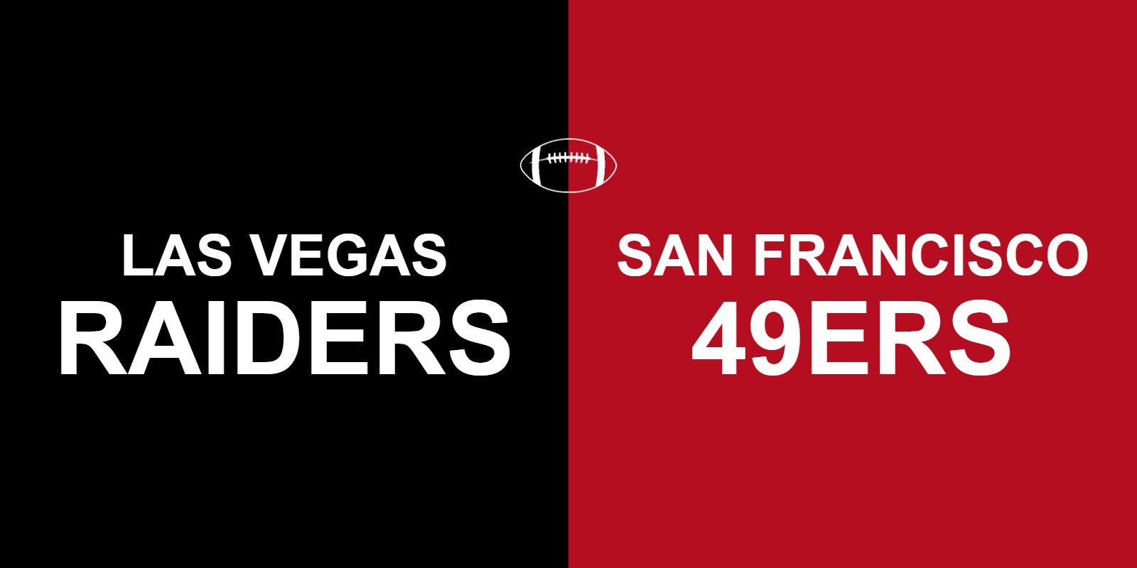 Raiders vs 49ers
