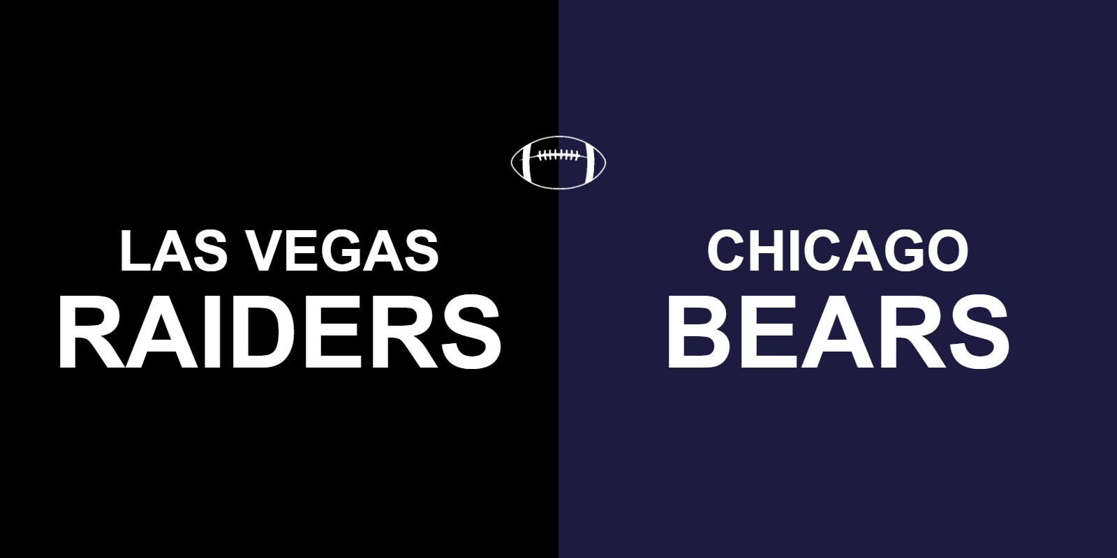 Raiders vs Bears Tickets 