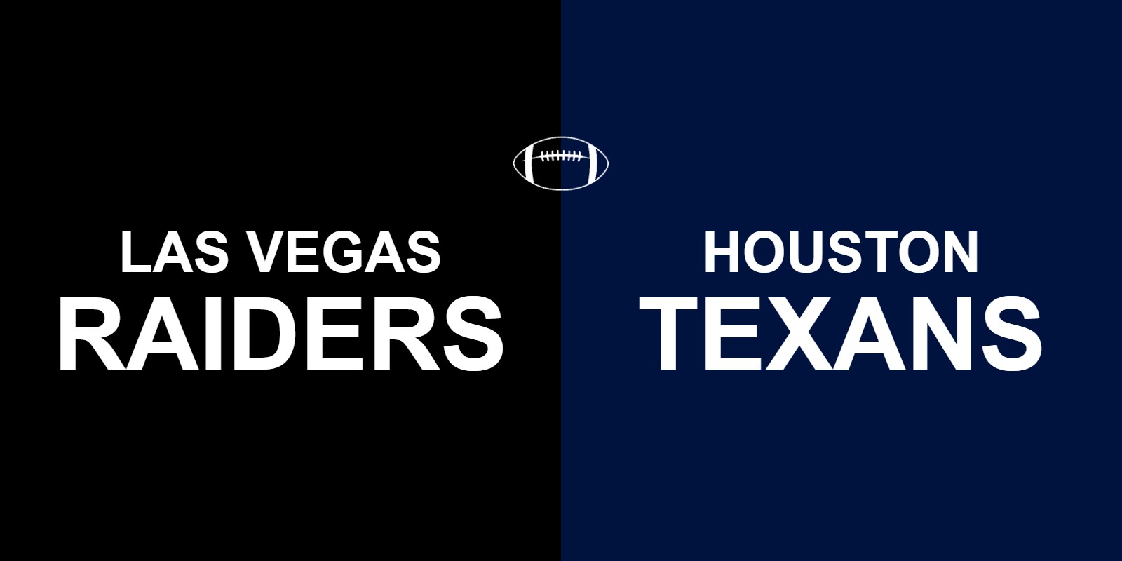 Raiders vs Texans