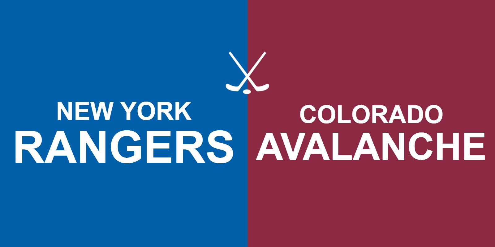 Rangers vs Avalanche