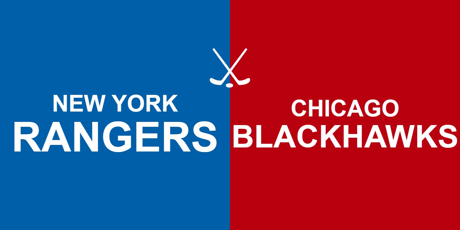 Rangers vs Blackhawks