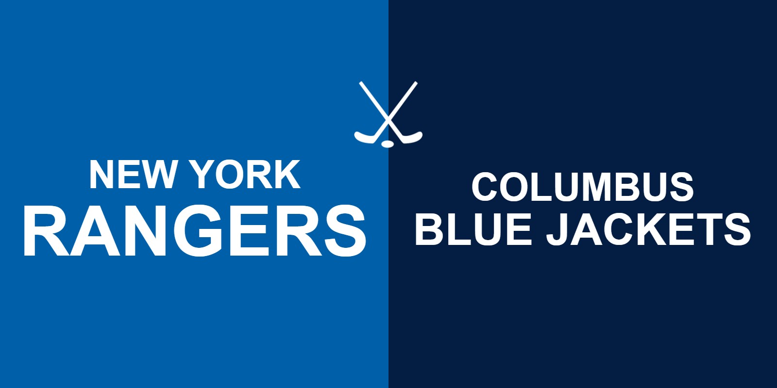 Rangers vs Blue Jackets