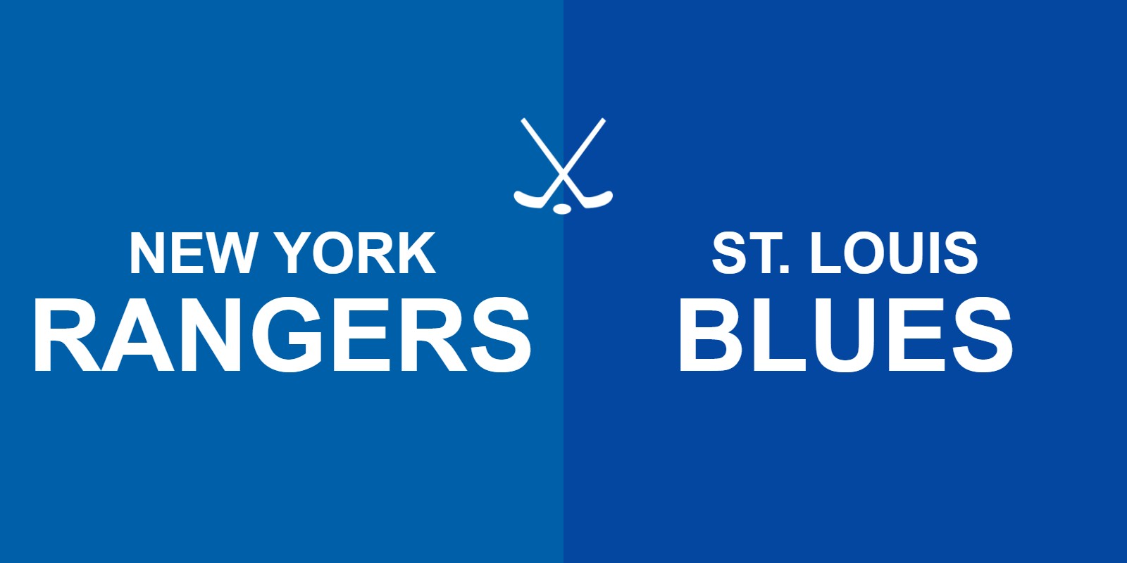 Rangers vs Blues