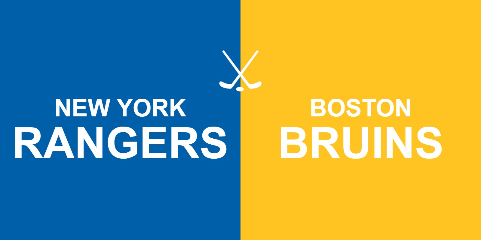 Rangers vs Bruins