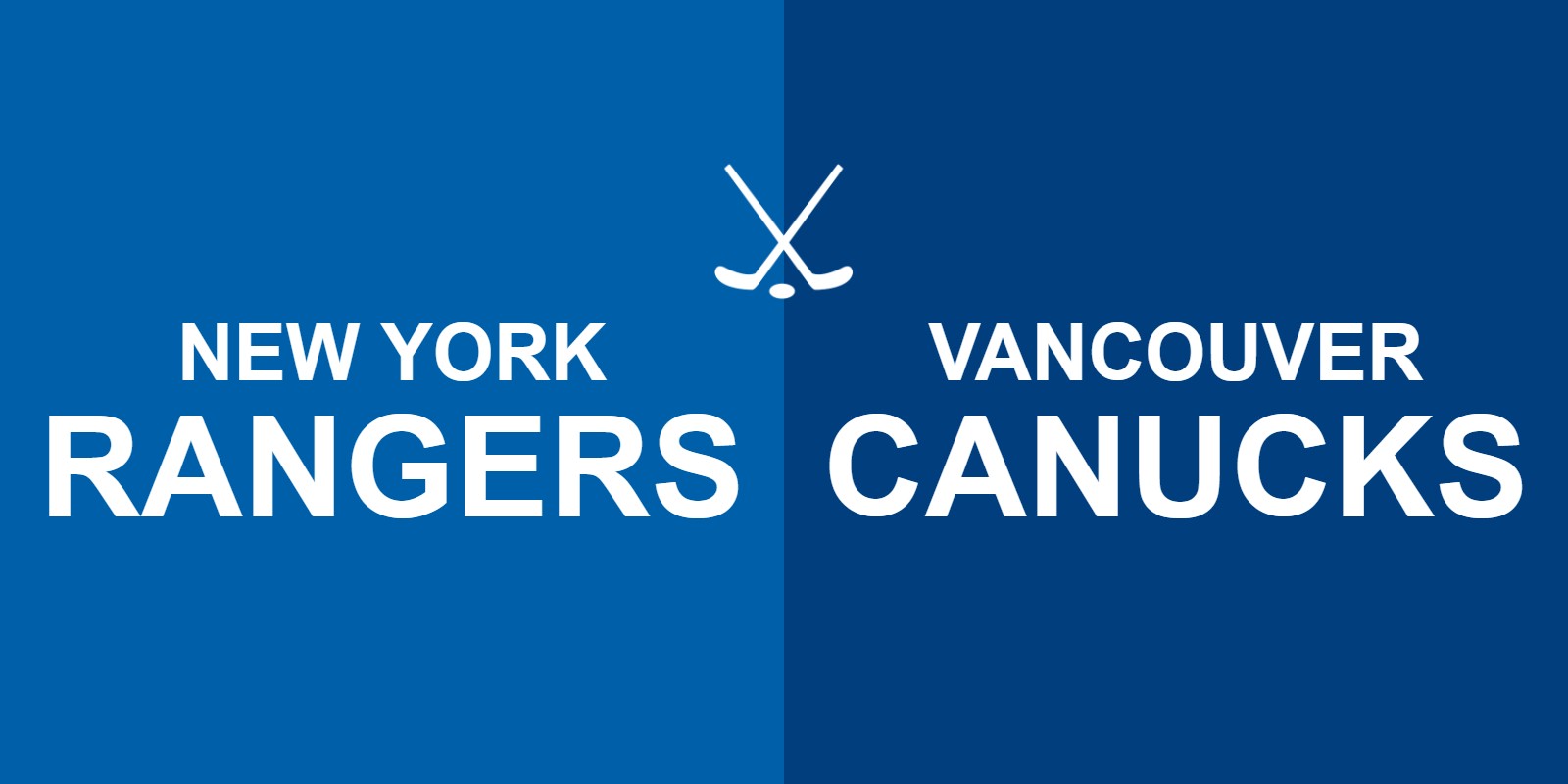 Rangers vs Canucks