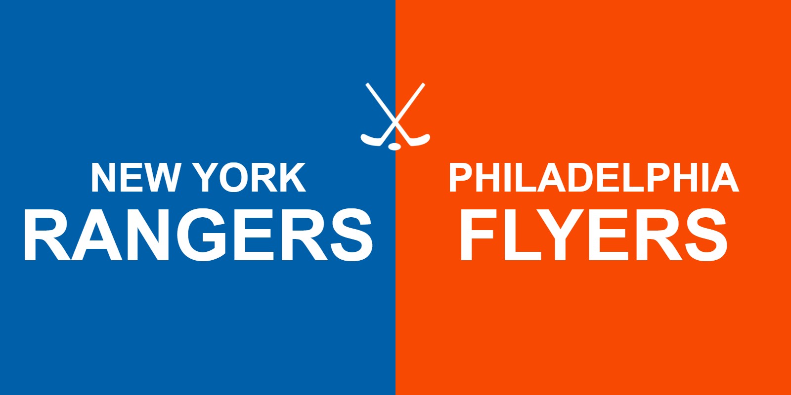 Rangers vs Flyers