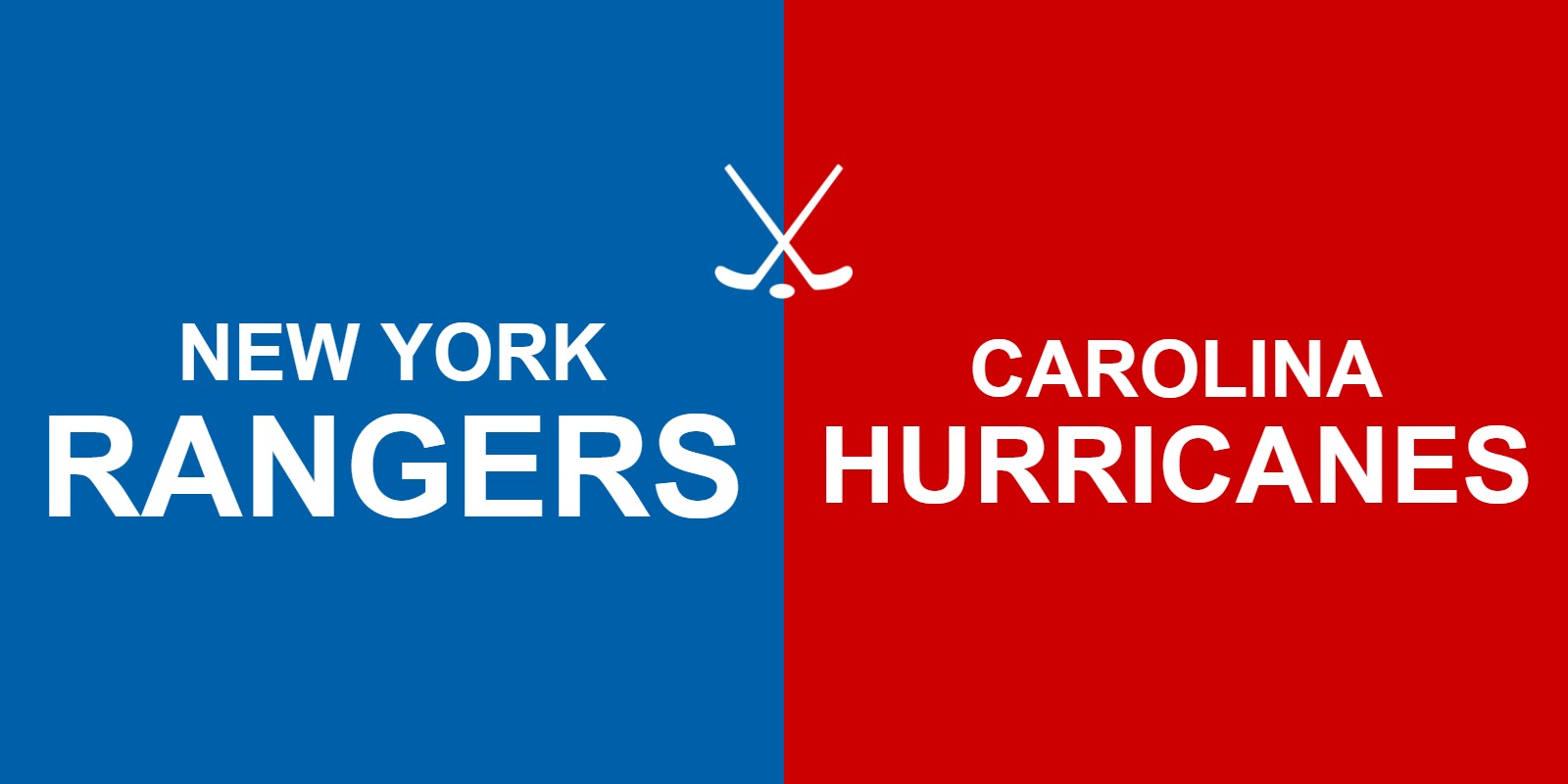 Rangers vs Hurricanes