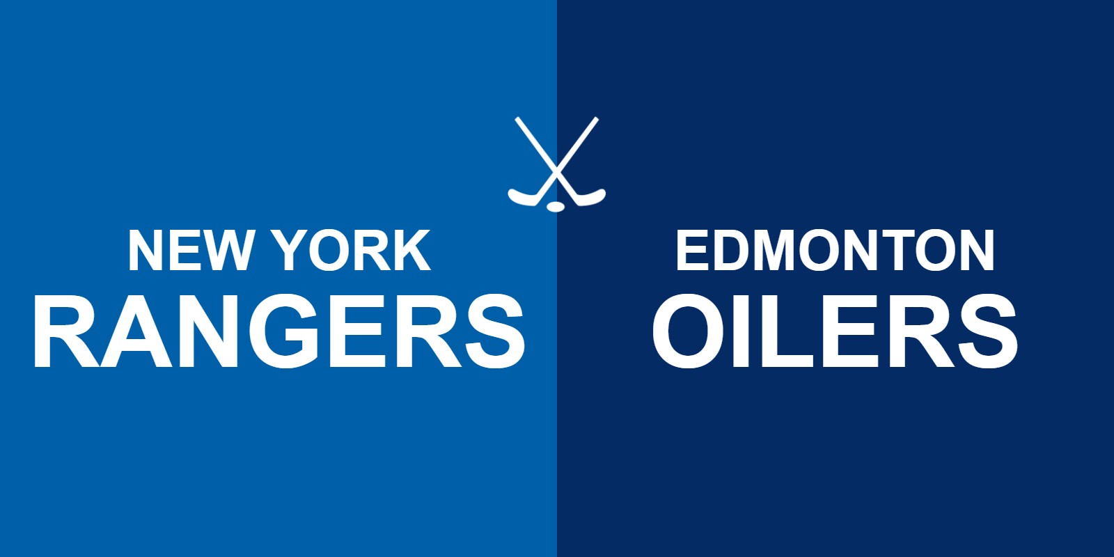 Rangers vs Oilers