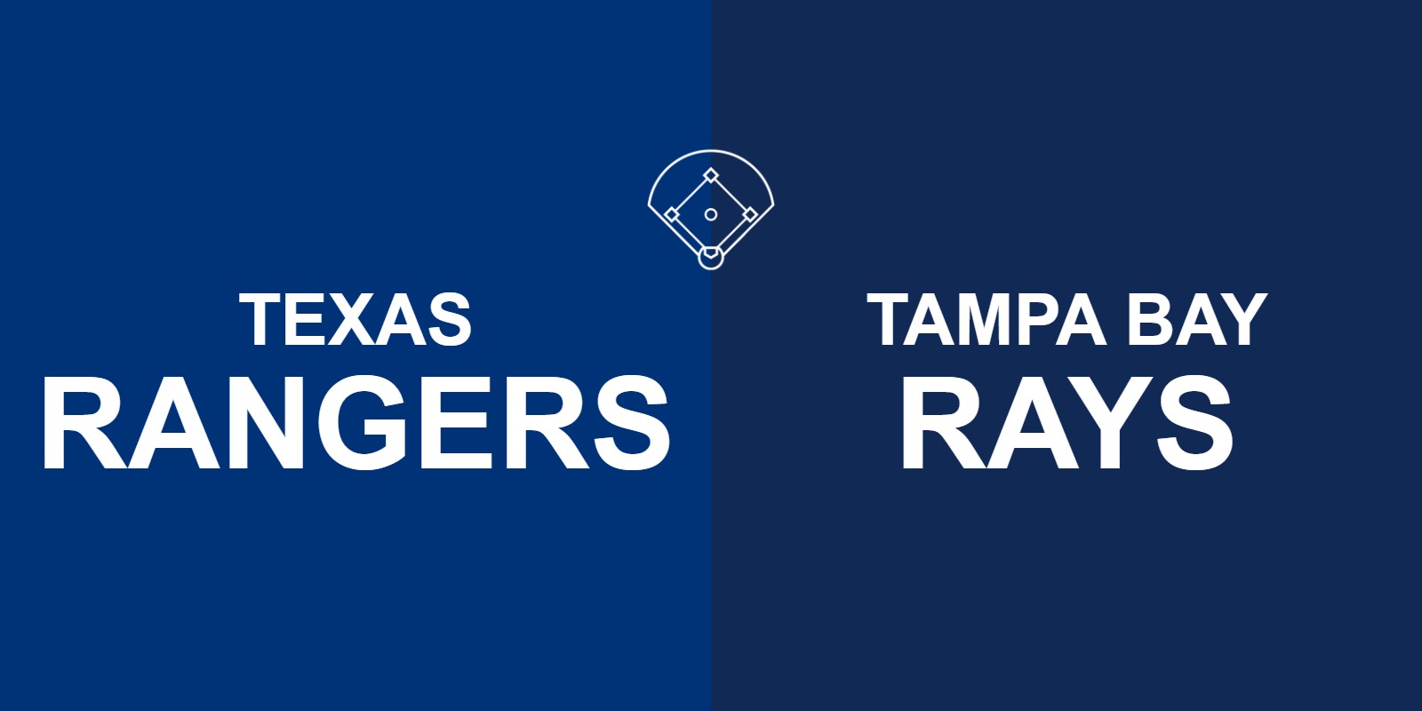 Rangers vs Rays