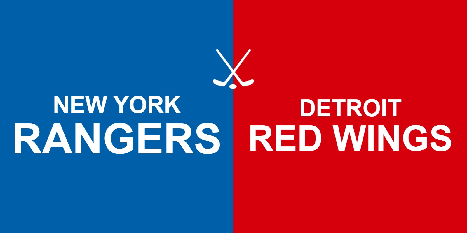 Rangers vs Red Wings