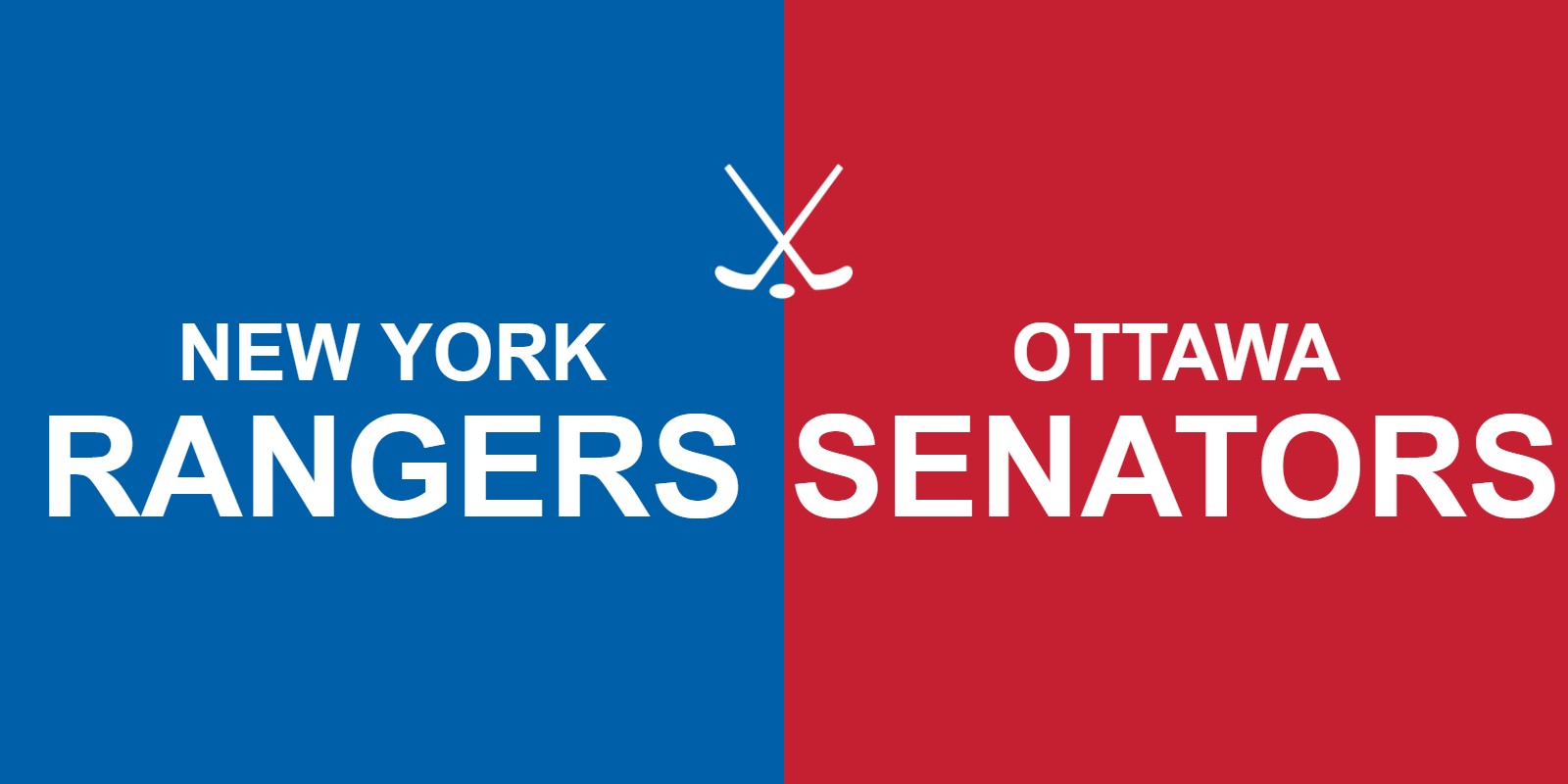 Rangers vs Senators