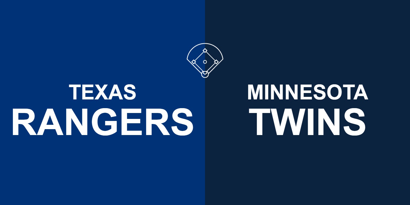 Rangers vs Twins
