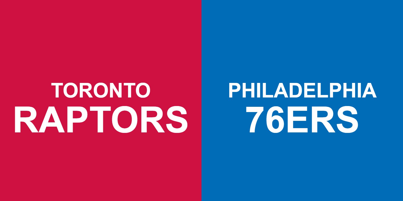 Raptors vs 76ers