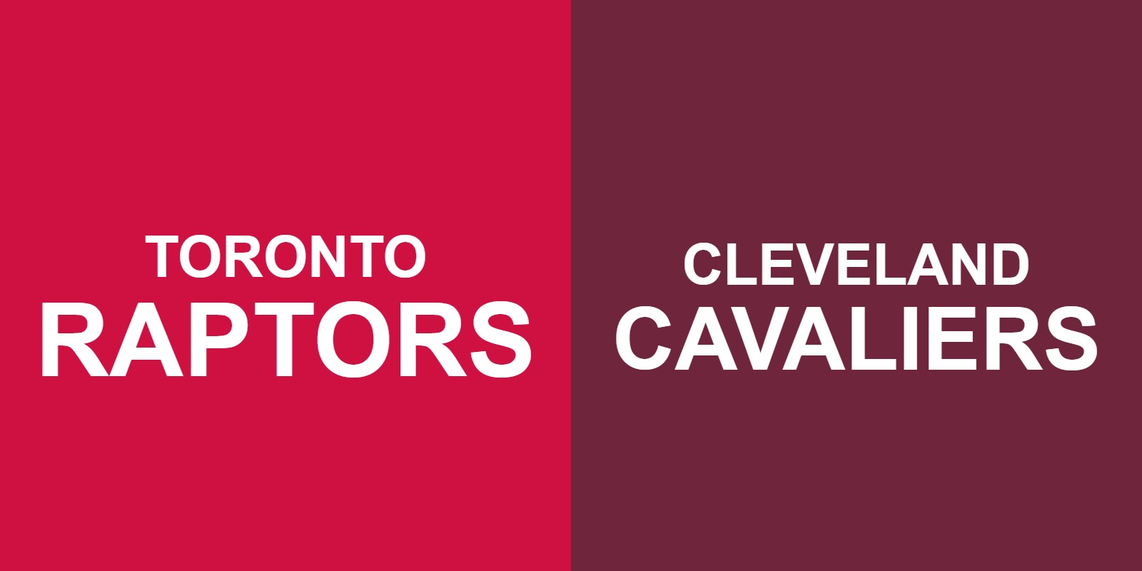 Raptors vs Cavaliers