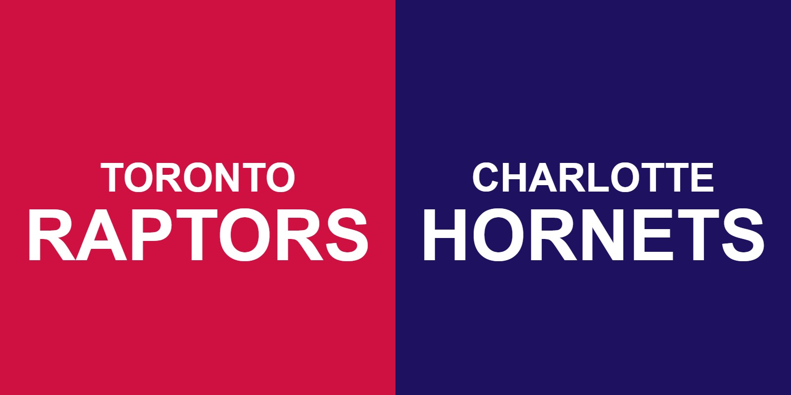 Raptors vs Hornets